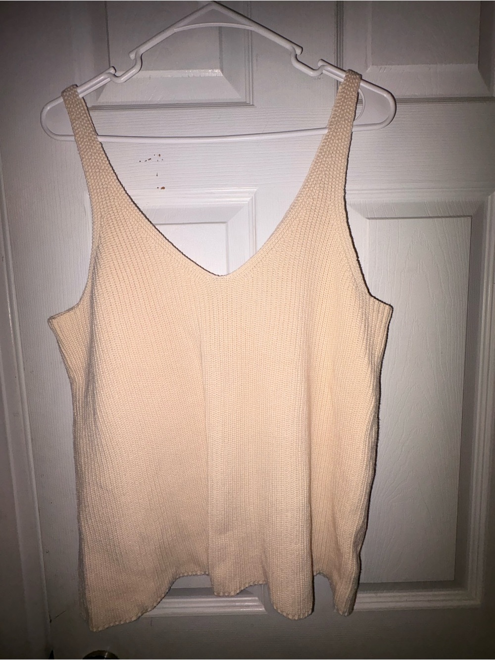 Everyday Cream Knit V-Neck Cami